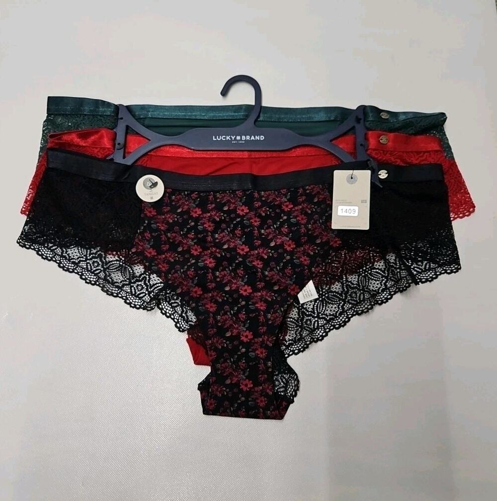 Lucky Brand Tangas SIZE 1X Multicolor 3pk New